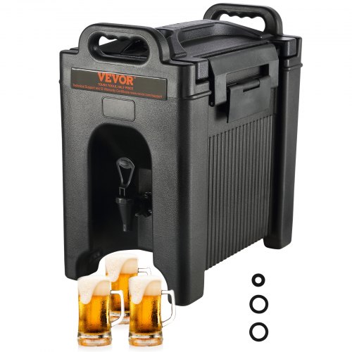 Heiß- Und Kaltgetränkespender Getränkespender 9,5 L, Ldpe Heiß- Und Kaltwasserbrunnen Großer Getränkespender Mit Zapfen Für Kaffee, Kalte Milch, Wasser, Saft Usw. Isolierkanne 1-2 Personen
