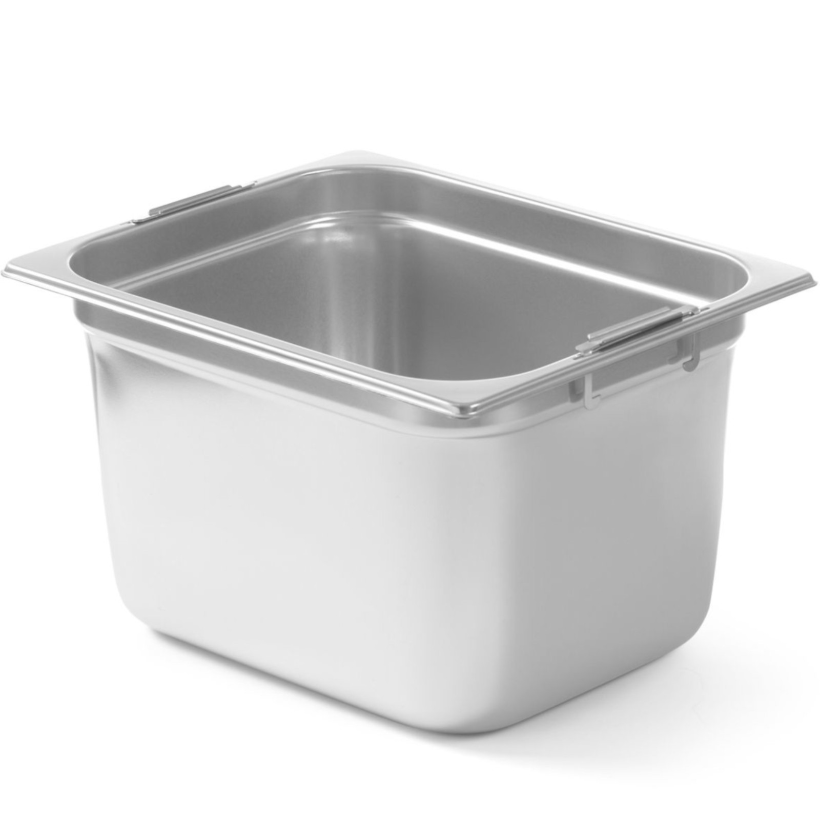 Gn 1/2-behälter Mit Ausziehbaren Griffen, Stahl, 6,25 L, 325 X 265 X 100 Mm