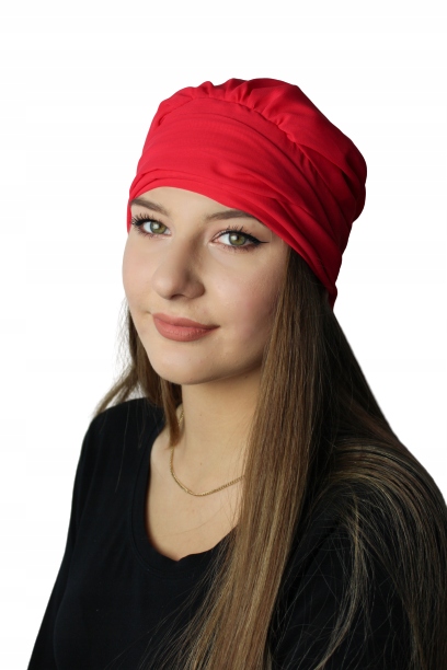 Himbeerfarbener Damenschal Ayliz Turban Für Den Sommer, Auch Nach Der Chemotherapie