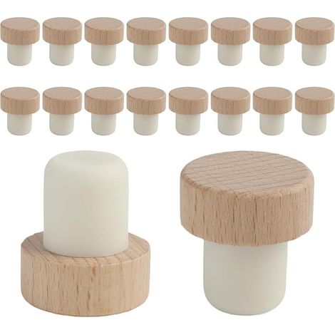 Set Mit 16 T-förmigen Korken, Holzkorken Für Weinflaschen, T-förmige Holzkorken Für Wein- Und Bierflaschen, Korken Für Holzflaschen
