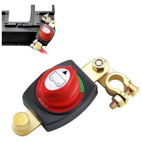 12v/24v Batterietrennschalter, 180° Verstellbarer Autobatterietrennschalter, Batterietrennschalter Für Den Oberen Pol, Für Auto, Boot, Lkw, Motorrad