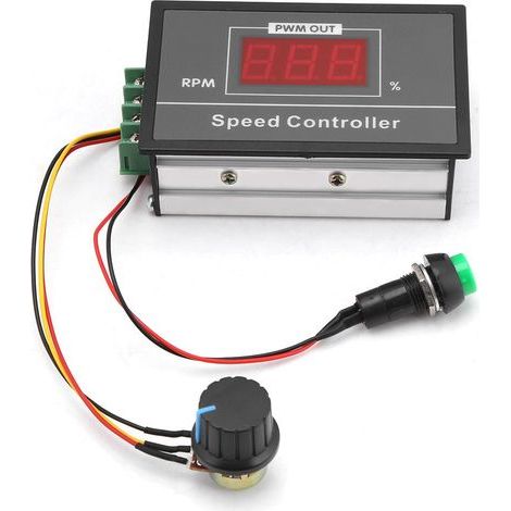 Drehzahlregler Für Gleichstrommotoren Mit Start/stopp-schalter, 6–60 V, 12 V, 24 V, 36 V, 48 V, 30 A, Pwm-gleichstrom-drehzahlregler (pwm), Einstellbare Drehzahl