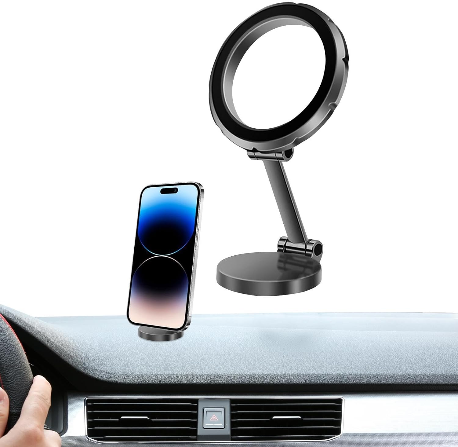 Magnetische Handyhalterung 360° Drehbare Magnetische Handyhalterung Automotive Navigationshalterung Für Auto, Lkw, Suv, Wohnmobil Und Reisen Im Alltag