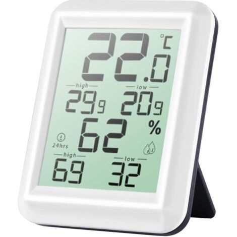 Mini-thermometer Und Hygrometer Für Den Innenbereich – Hohe Präzision – Umschaltbar Zwischen °c Und °f – Anzeige Der Komforttemperatur