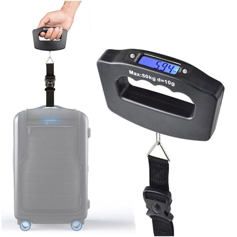 Tragbare Digitale Gepäckwaage Für Reisekoffer Mit Tara-funktion, Tragkraft 50 Kg