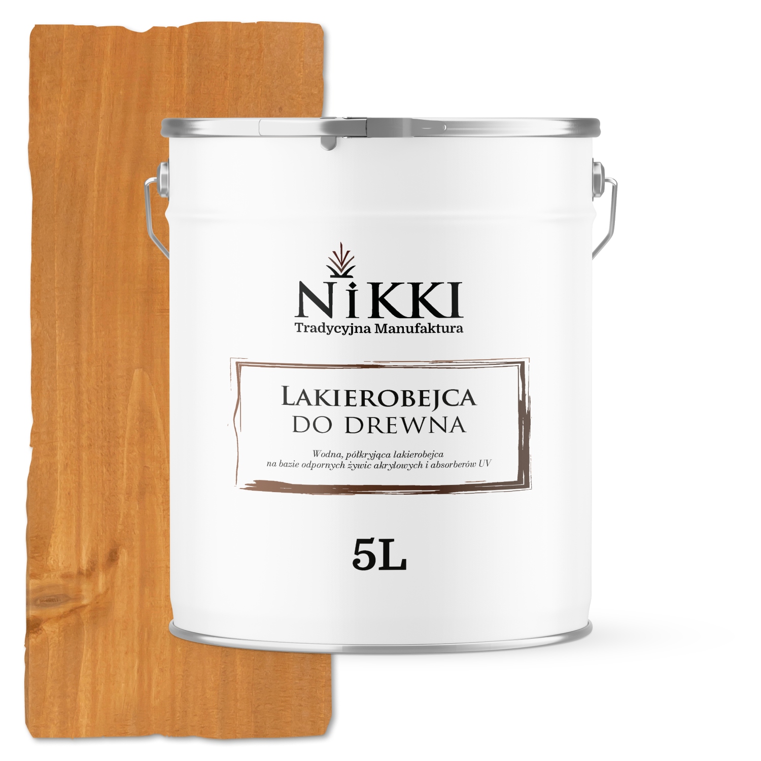 Holzbeize 3in1 Extra Lasur Eiche Seidenmatt 5l Uv-schutz