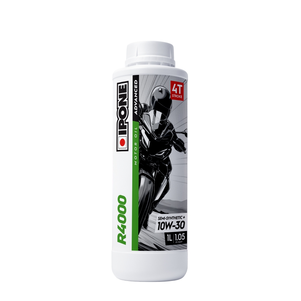 Ipone R4000 10w30 1l Teilsynthetisches Öl Ma2 Ester Moto Motorschutz