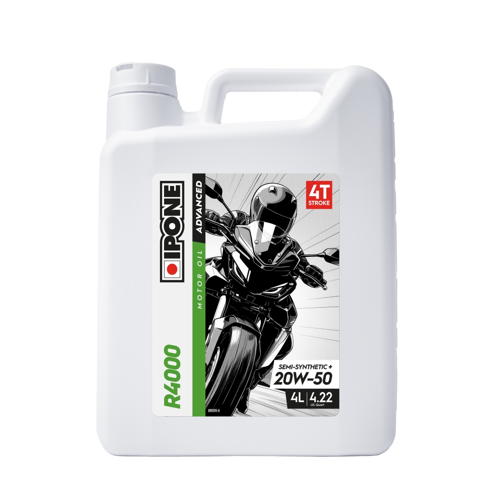 Ipone R4000 20w50 4l Teilsynthetisches Öl Ma2 Ester Motorradmotorschutz