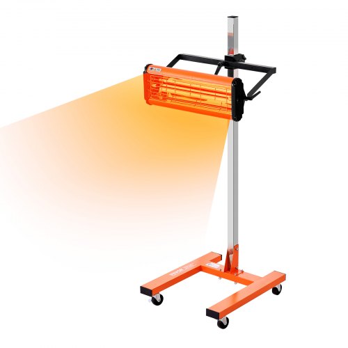 Infrarot-härtungslampe, 1500 W, 1–60 Min. Zeiteinstellung, Auto-härtungslampe Mit Automatischer Heizung Und Halterung, 31,8 M² Große Backfläche, Sprüh-backkabinenheizungen, Lacktrockner