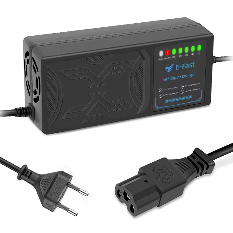 60v 20ah Ladegerät Für Elektrofahrzeuge Mit 7-led-anzeige, Stromanzeige, Leckstromschutz/vollständig Geladen-fy