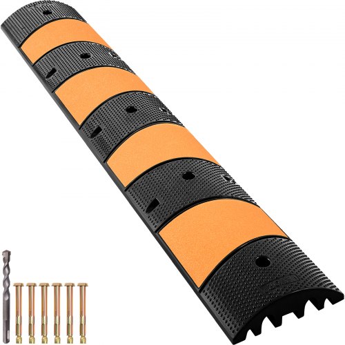 Kabelschutzrampe Kabelbrücke Überfahrschutz Rampe Mit 2 Kanälen 185x31x5,5cm Bis 9980kg