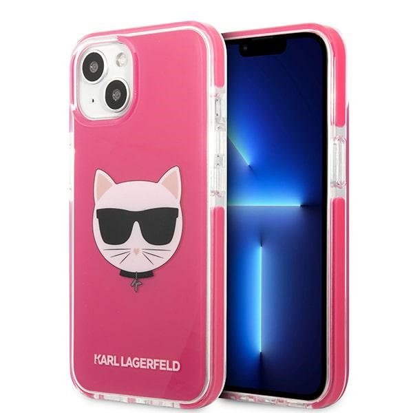 Karl Lagerfeld Klhcp13stpecpi Iphone 13 Mini 5,4" Hartschalenetui Fuchsia/fuchsia Choupette Head