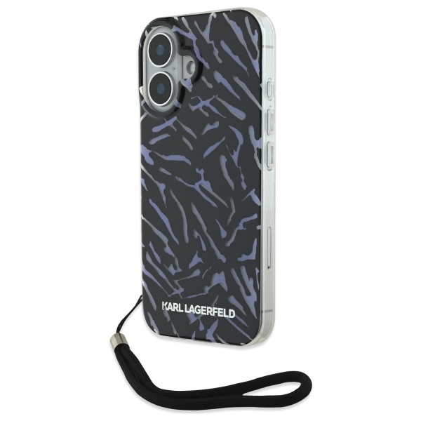 Karl Lagerfeld Klhcp16shzbpkccu Iphone 16 6,1" Lila Zebra Mit Kabel