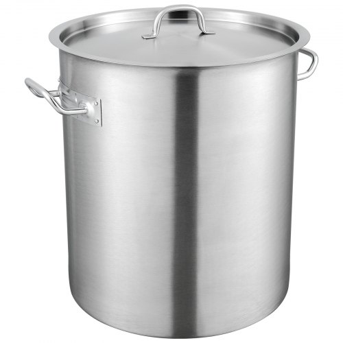 Kochtopf 39,7 L Edelstahl, 350 X 410 Mm Großvolumiger Suppentopf Komposit-basis, Als Spargeltopf Soßentopf Geeignet, Praktischer Küchentopf Große Zutaten, Induktionsherd Topf Induktionskochtopf