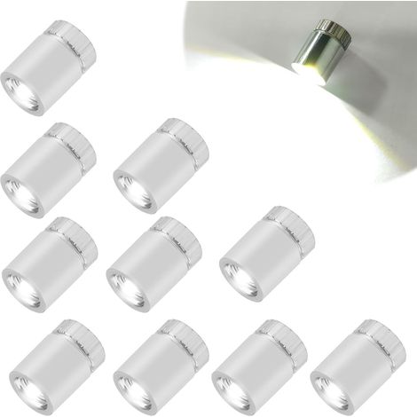 10 Mini-led-lichter, Batteriebetrieben (weißes Licht), Kleine Led-puppenhauslampen, Miniatur-spielzeuglampen-zubehör Für Partydekoration Und Modellbau