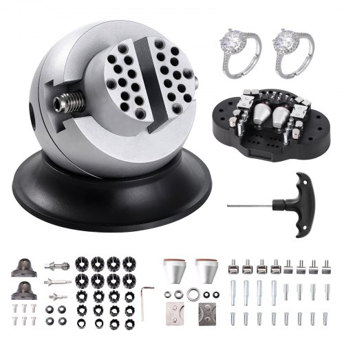 Kugelschraubstock, 3-zoll-gravur-einstellwerkzeug, 360° Drehbarer Gravurblock-schraubstock, 70-teiliger Aufsatz, Schmuck-gravurblock-werkzeuge, Standardblock Für Edelsteineinlagen Und Kleine Gra