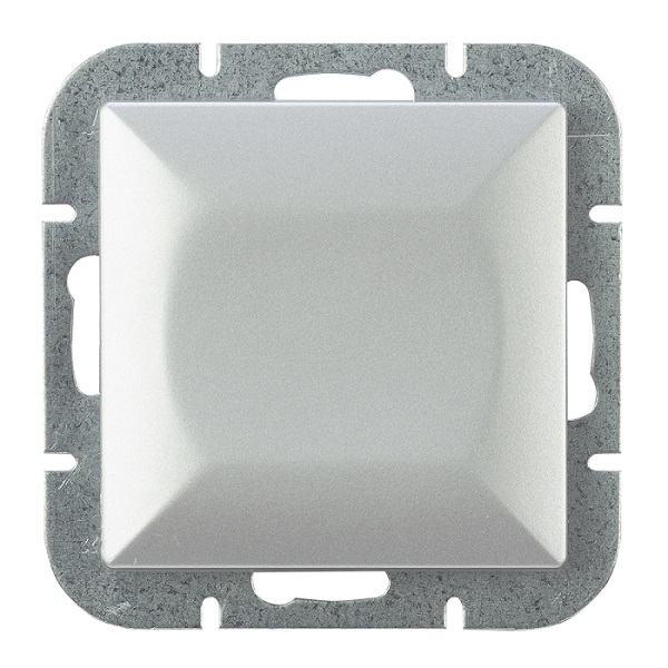 Pearl Einpol-schalter P/t Silber - E+9000035