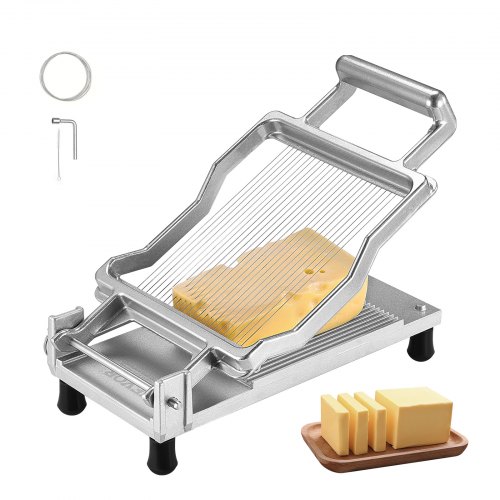 Käseschneider Mit Draht, 0,2 Zoll Ultradünne Käse-butterschneideklinge, Abnehmbarer Käsehobeldraht, Kommerzieller Käsehobel Aus Aluminiumlegierung Mit Messerdraht Aus 316er Edelstahl, Zum Kochen In De
