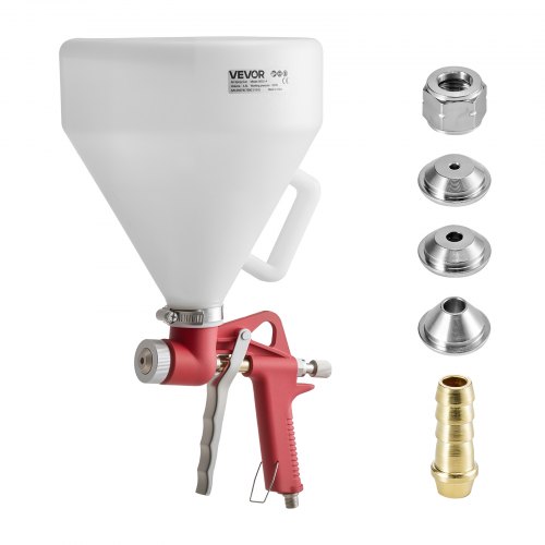 Lackierpistole, 4,5 L Spritzpistole, Professionelles Trockenbau-struktur-farbsprüh-set, Farbspritzgerät Mit 3 Düsen (3,5 Mm, 6 Mm, 8 Mm) Für Popcorn-, Knockdown- Und Orangenhaut-texturen