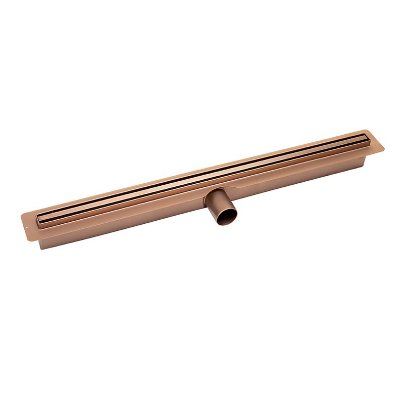 Lineare Ablaufrinne 80 Cm Roségold Schmal