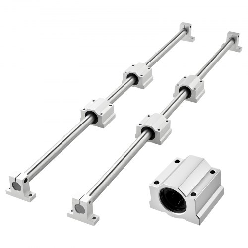 Linearführungen Sfc25, 2er-pack 1000 Mm Linearschienen & 4 Stk. Gleitblöcke, Führungsschienen, Gleitschienen Für Diy-graviermaschinen, Dreh- & Fräsmaschinen, Diy-übungs-wippplatte