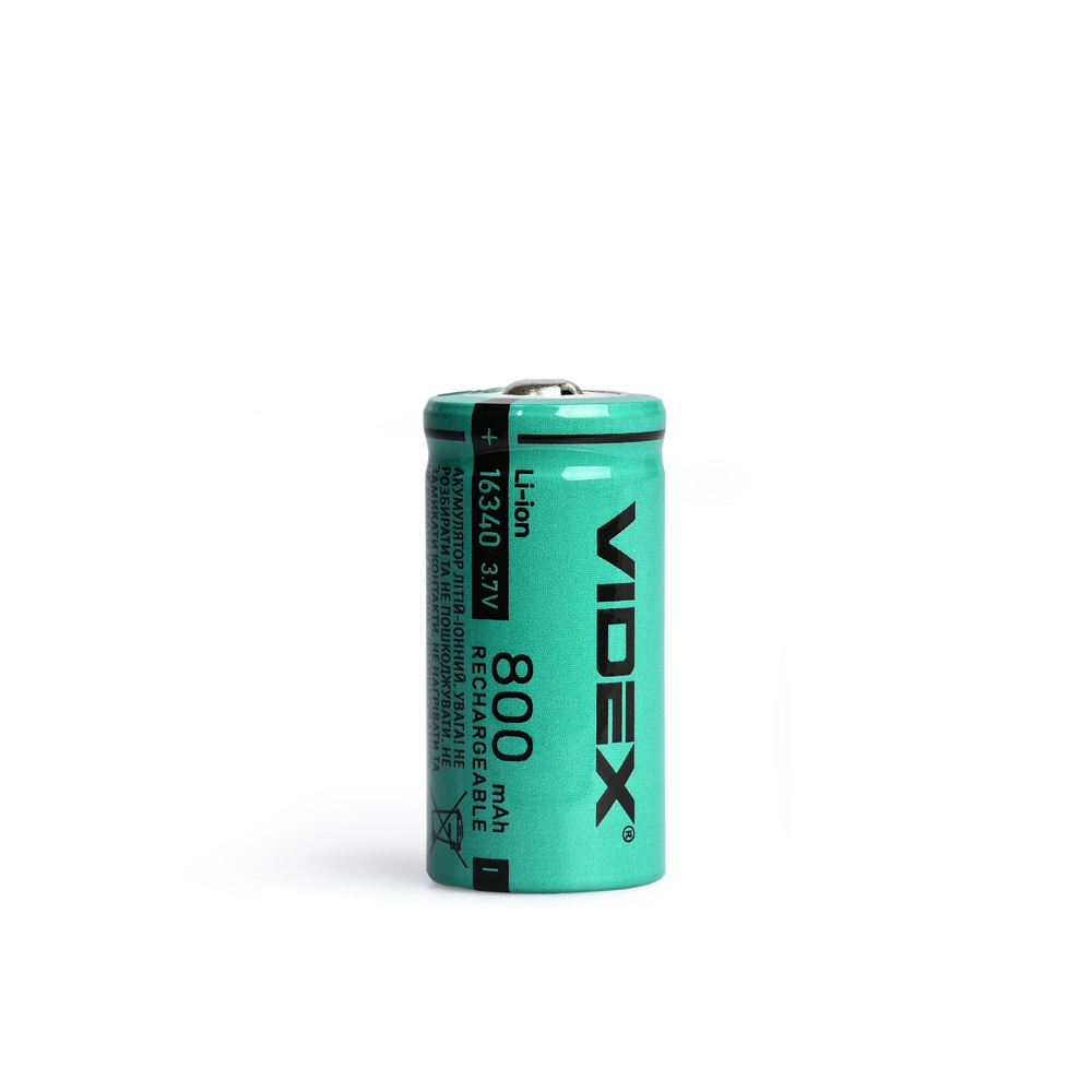 Videx 16340 800mah Lithium-ionen-akku Ohne Schutzschalter Lose/1 Stück.