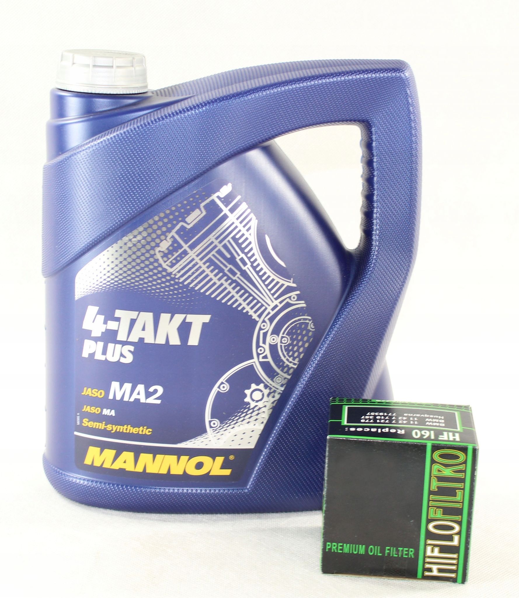 Mannol Öl 10w40 4l 4t + Ölfilter Hf204 Cbr 600 Vt 750 Gold Wing Yfm