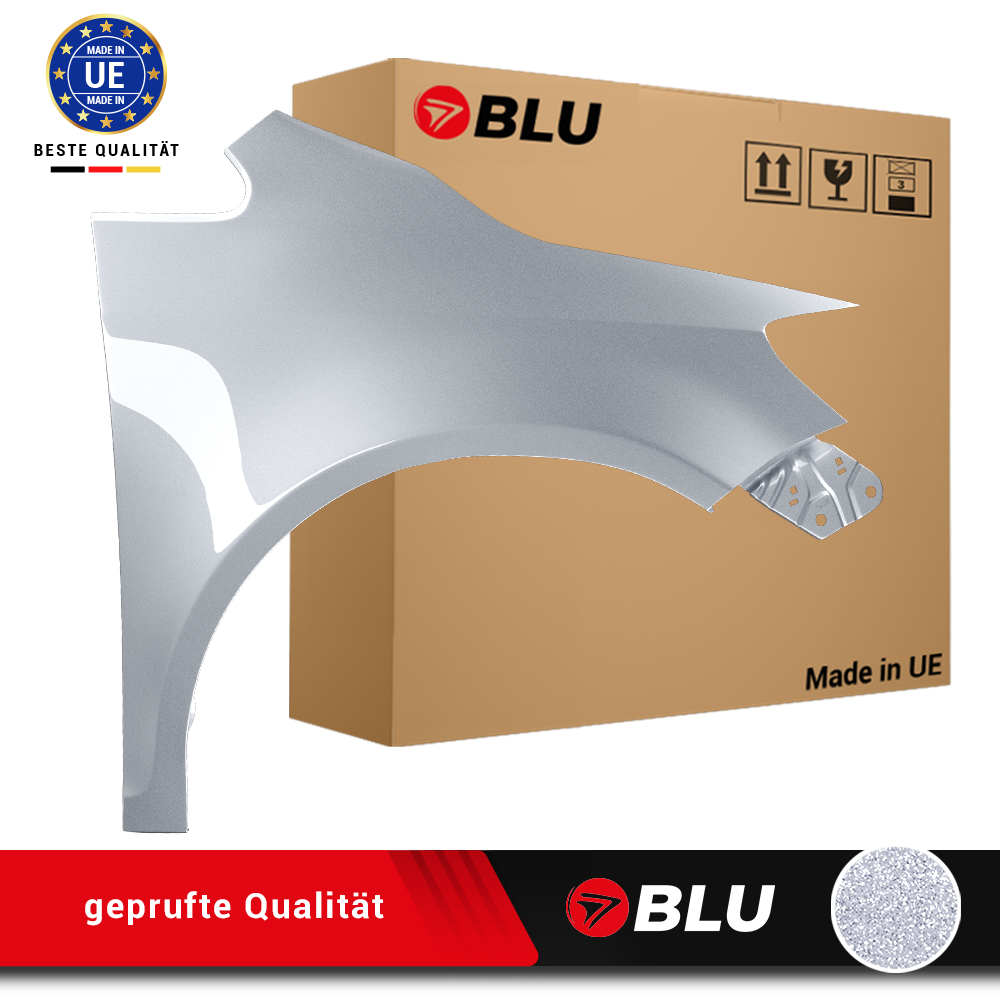 Vw Golf V Plus 5 + La7w Rechter Kotflügel Silber 05-09 Vorne