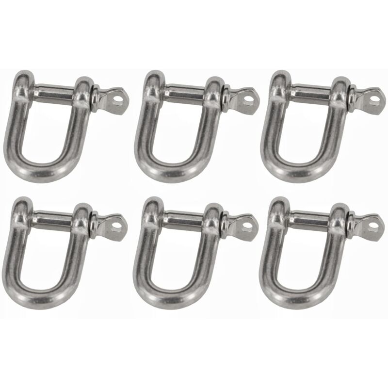 6 Stück M8 Edelstahl 304d Schäkelarmband Hebeschäkel Schnallenverschluss Für Boxsacktragekettenschäkel