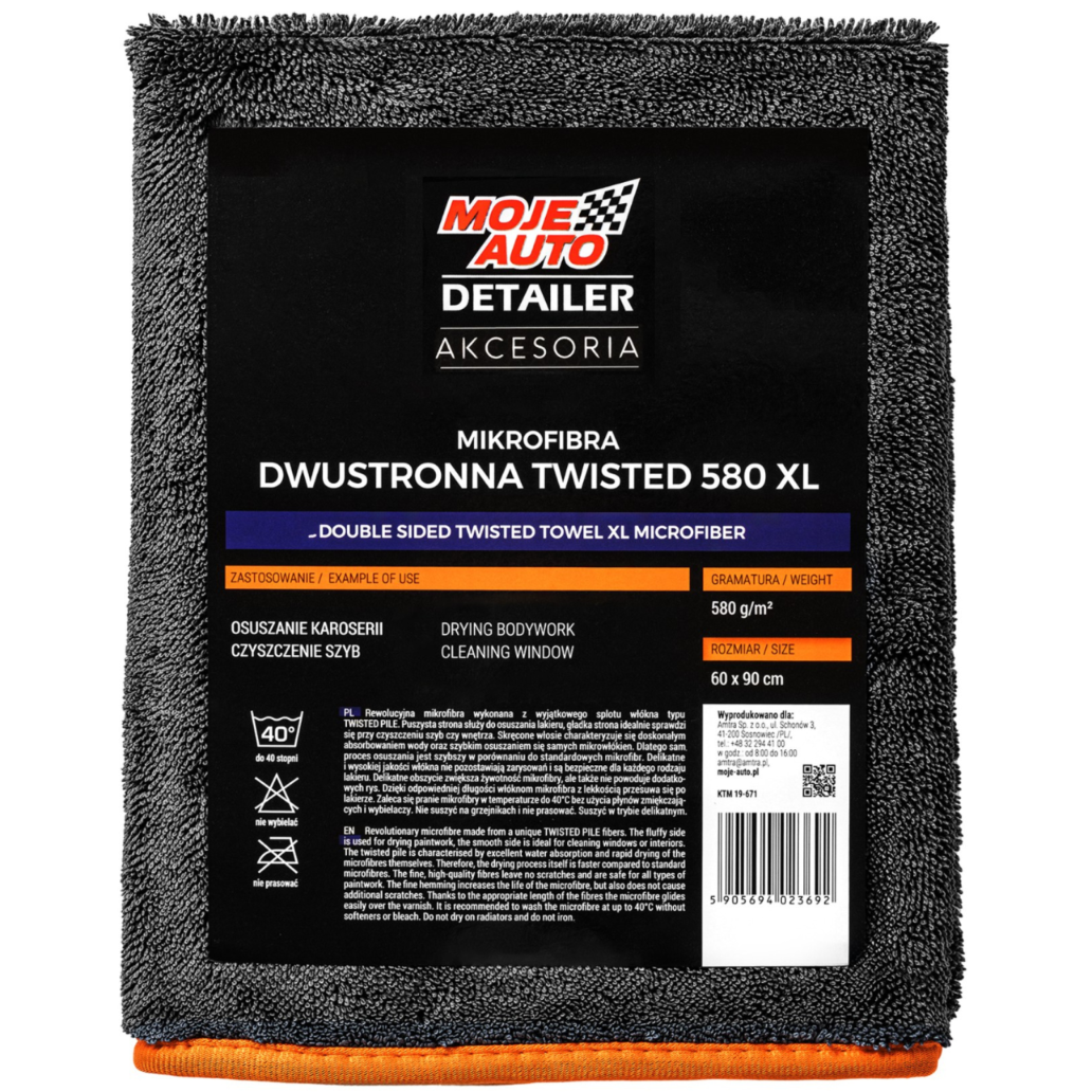 023692 Mein Auto - Detailer Doppelseitiges Mikrofasertuch Xl 580 G/m² 60 X 90 Cm