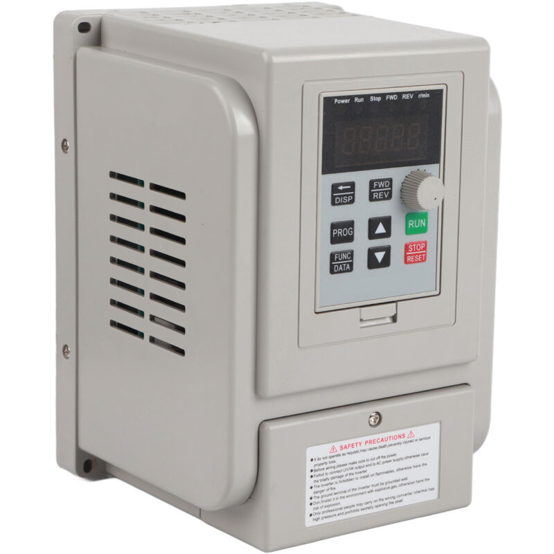 220 V 1,5 Kw Drehzahlumrichter – Frequenzumrichter – Für Einphasenmotoren – Frequenzregelung 0,1–400 Hz – Pwm-regelung – Überlast-/kurzschlussschutz