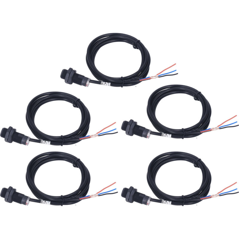 Normalerweise Offener Npn-hall-effekt-sensor, 10 Mm Dc 5–30 V Näherungsschalter, 5 Stück