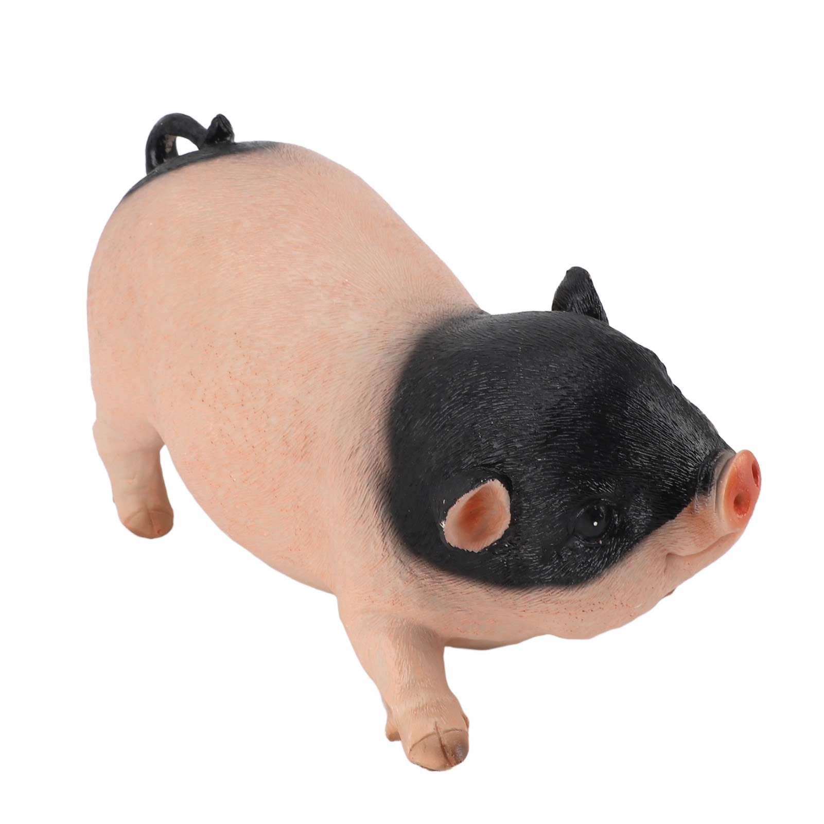 26 Cm Große Gartenschwein-statue, Realistische Und Niedliche Harzfigur Für Die Dekoration Im Innen- Und Außenbereich. Inklusive Topf.