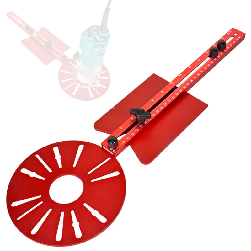 Mehrzweck-fräserhalter, Halter Für Kreisförmige Nuten, Fräserhalter Aus Aluminiumlegierung Mit Einstellbarem Radius, Kompatibel Mit Verschiedenen Modellen Für Profilierungsarbeiten