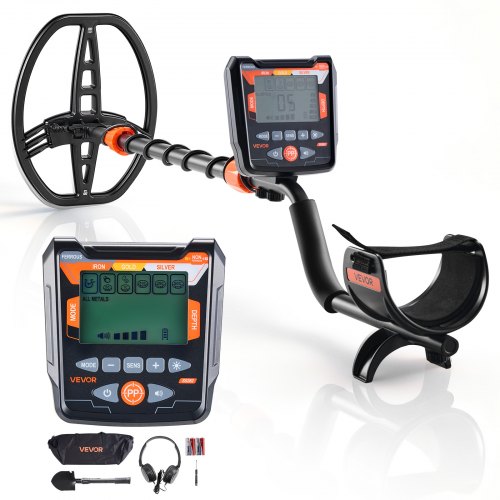 Metalldetektor Für Erwachsene 254 Mm, Profi Metallsuchgerät Mit 5 Modi, Hochpräziser Golddetektor, Ip68 Wasserdichte Suchspule Mit Display, Kopfhörer, Verstellbare Länge, Zur Goldsuche