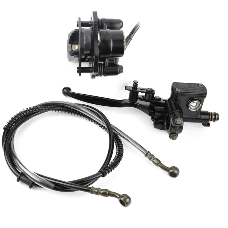 Aluminium-hydraulik-hinterrad-scheibenbremssattel-system-bremsbeläge Für 110-cm³- Und 125-cm³-dirtbikes, Atvs, Dune Buggys Und Quads (schwarz)