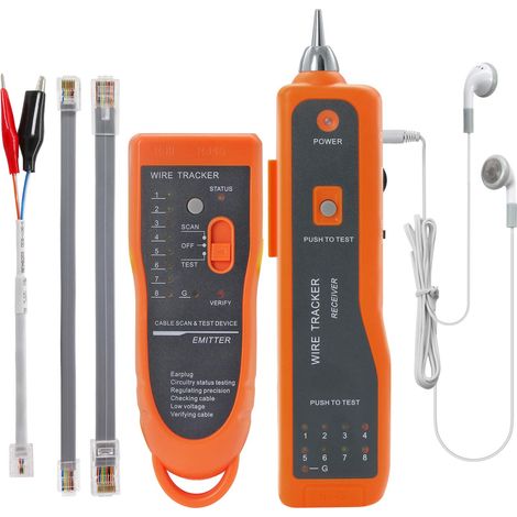 Multifunktions-rj45/rj11-netzwerkkabeltester, Cat5/cat6-ethernet-lan-leitungssucher Mit Kopfhörern Für Die Netzwerkwartung
