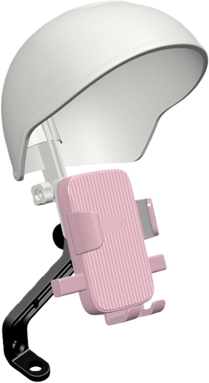 Generico Motorrad-telefonhalterung Für Motorradfahrer Handyhalterung Für Navigationshelme Rollerclip Für 360° Drehbare Handyklemme Für Smartphones