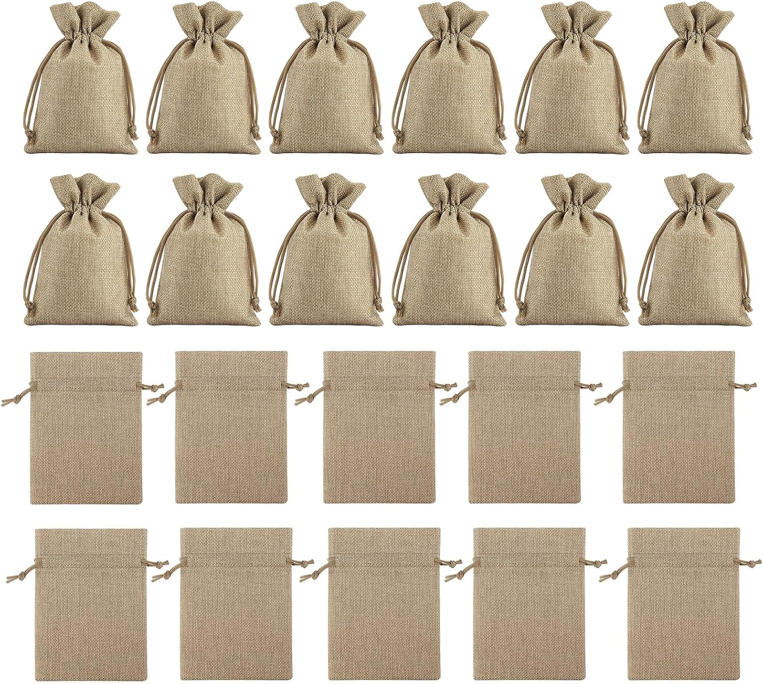 Pack Of 50 Cotton Bags With Drawstring, 9 X 7 Cm Jute Bags With Drawstring, Small Bags, Jute Bags, Small Fabric Bags For Souvenirs, Crafts, Halloween, Christmas