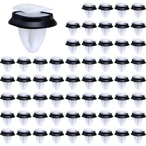 60 Stück Türverkleidungsclips, Kompatibel Mit Oem 856543 71728806, 9-mm-loch Mit Gummidichtung, Befestigungsclips Für Autoverkleidungen Für Fiat Ducato, Peugeot Boxer, Citroën Jumper