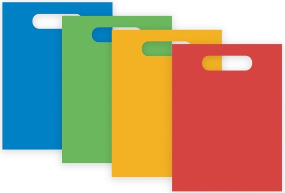Papiertüten Für Süßigkeiten, Bunte Mischung, 4 Stück.