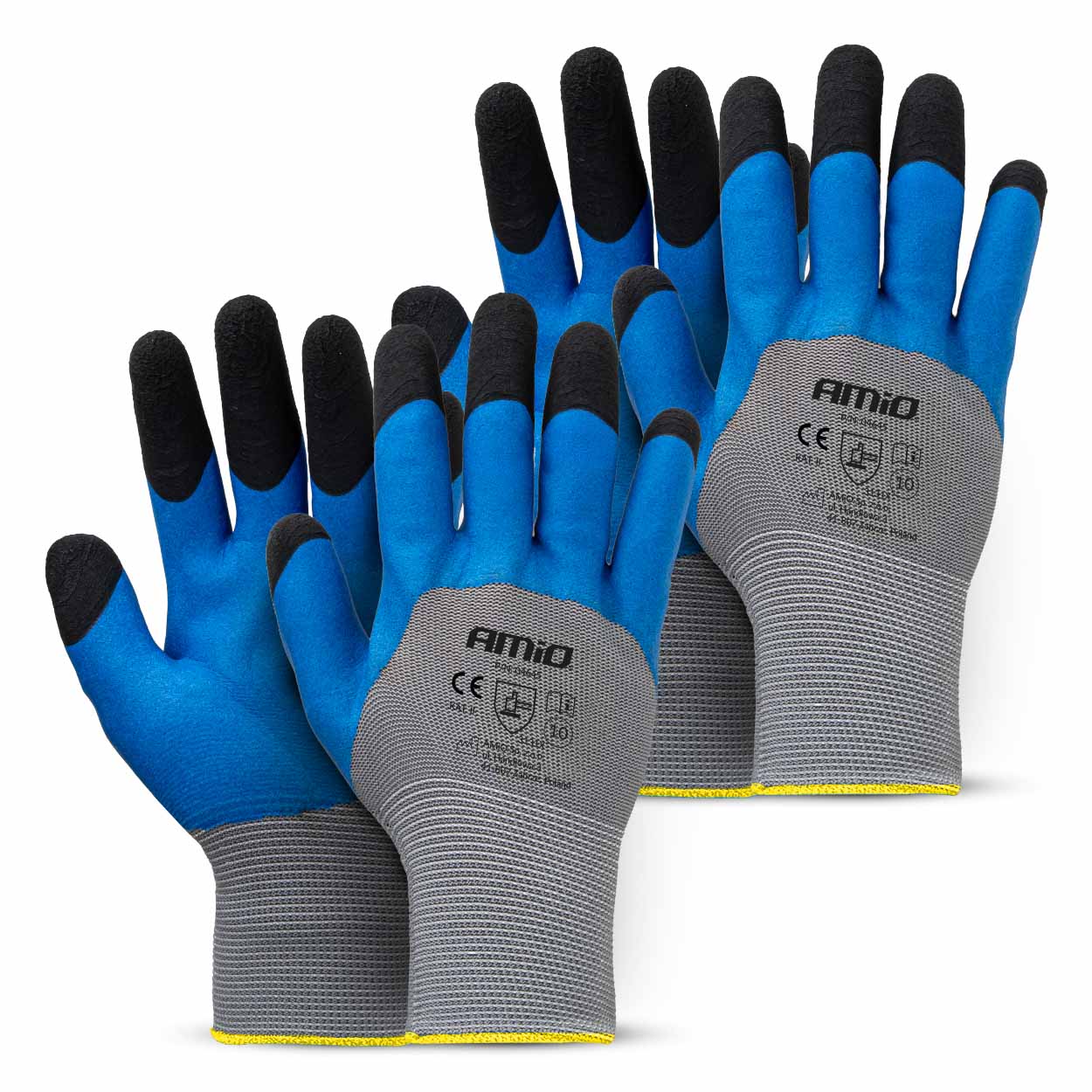 Schutzhandschuhe Mit Polyesterschaumbeschichtung, 3/4, Größe 10, 3131x, 4 Stück, Amio-04645