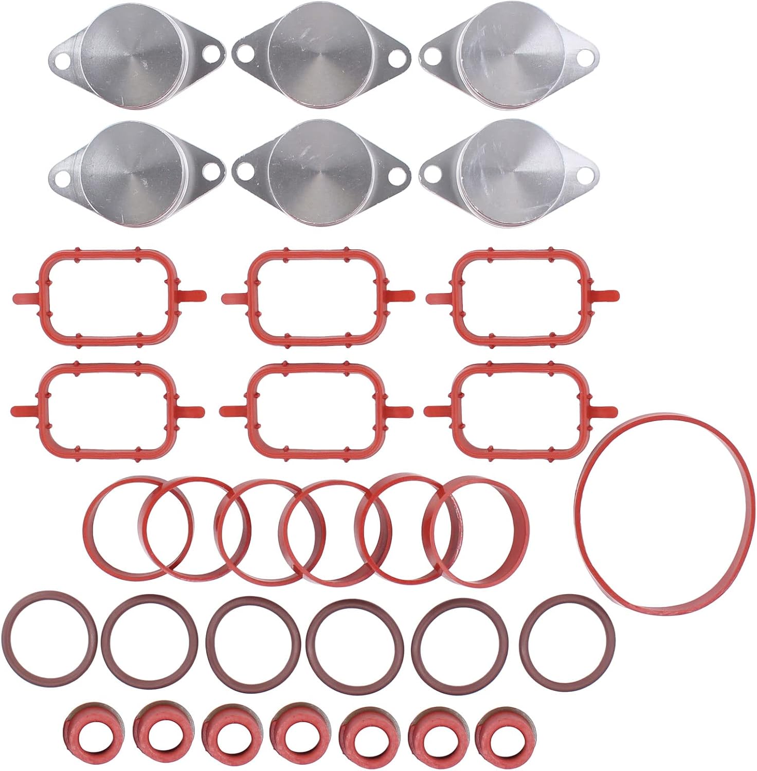 Dichtungssatz Für Die Ansaugbrücken, Drallklappen, 32 Mm Saugbrückendichtungsring Für 3er E90 E91 E92 E93 E46 330d, 5er E60 E61 530d, 6er E63, 7er E65 F01, X3 E83, X5 E70 E53 E536