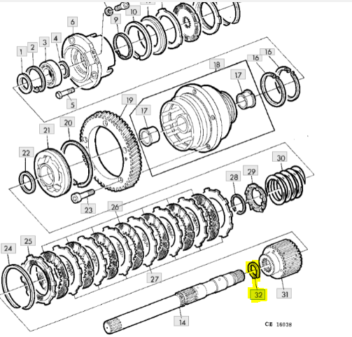 Sicherungsring Für Antriebswelle John Deere 1140f 1640f 2040f 1350 1470 40m7058