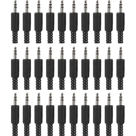 30-teiliges Reparaturset Für 3,5-mm-stereo-klinkenstecker (3-polig, 3,5-mm-trs-stecker, Lötanschluss) Für Kopfhörer-/ohrhörer-/headset-kabel