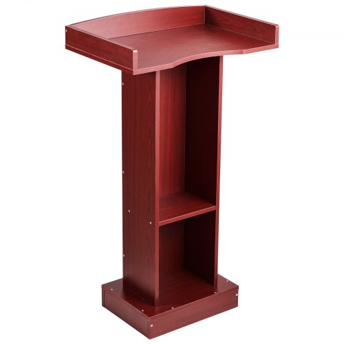 Podiumständer Holzrednerpult (105 Cm), Laptop-schreibtisch Mit Breiter Lesefläche & Ablagefläche & Kantenstopper &elegantem Design, Bodenstehend, Für Klassenzimmer Konferenzen Kirchen