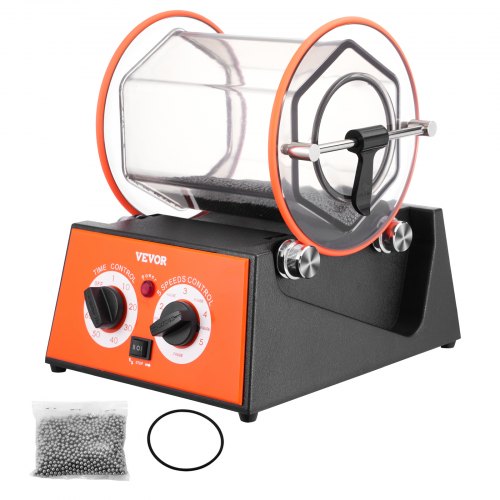 Poliertrommel Schmuck-poliermaschine 5 Kg, Rotary Tumbler Oberflächenpolierer 60 W, Schmuck Polieren Dreh-tumbler Einstellbare Zeit & Drehzahl Polierer Kugelmühle, Für Gold, Silber Usw.