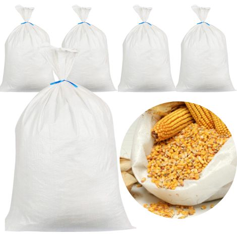 Polypropylen-bausäcke Für Getreide, Kohle, Bauschutt, Sand, 30 Kg – 5 Stück