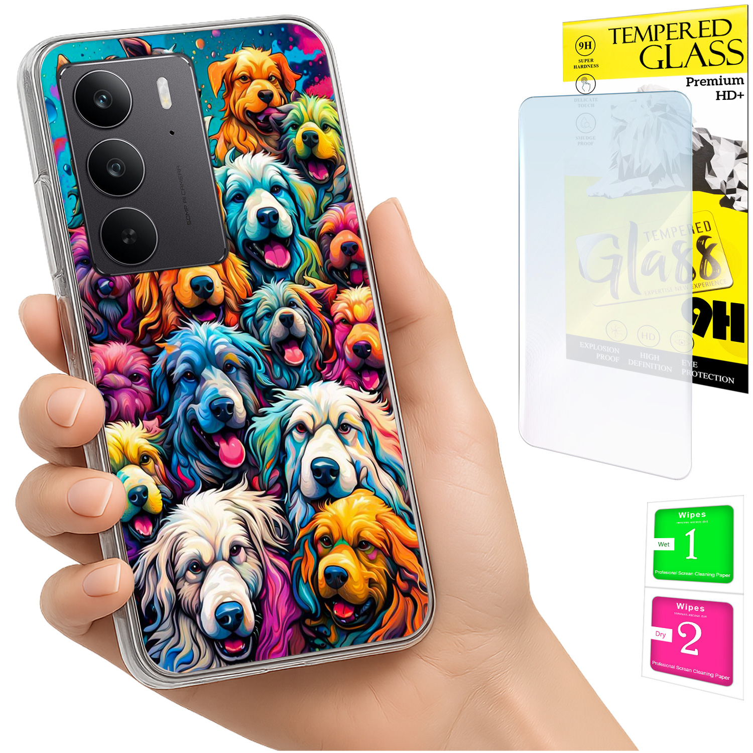 Schutzhülle Für Realme C75 / 14x 5g Mit Foto-rückseite, Psy + 9h-glas