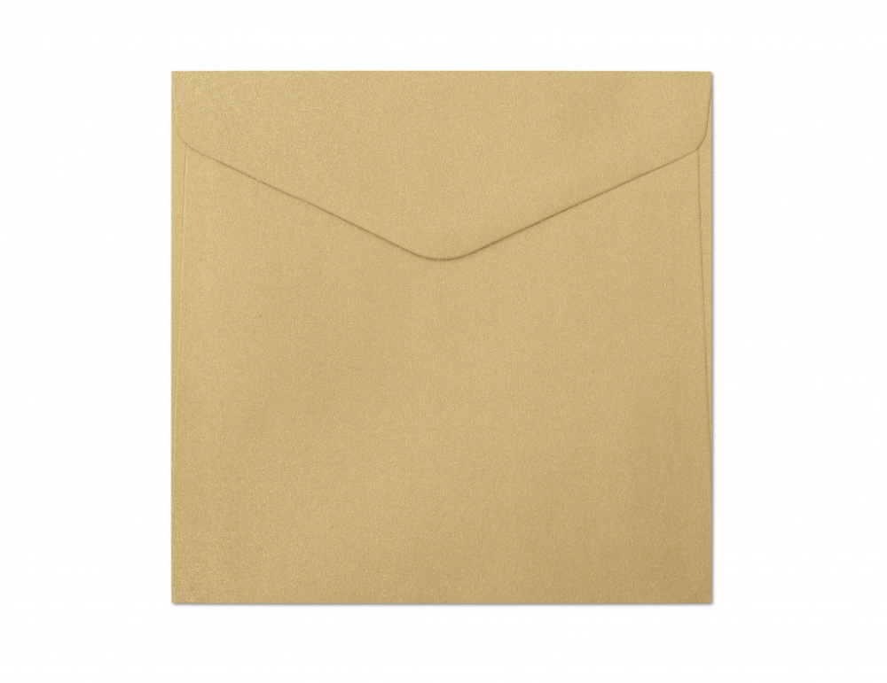 Briefumschlag 160 X 160 Mm, Perlgoldfarben, 150 G (10) 5546